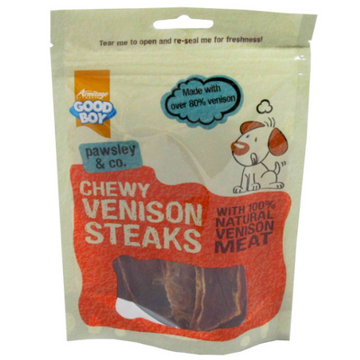 Armitage Chewy Venison Steaks - 80G