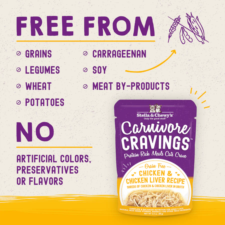 Stella & Chewy's Carnivore Cravings Chicken & Chicken Liver Recipe - 2.8 Oz