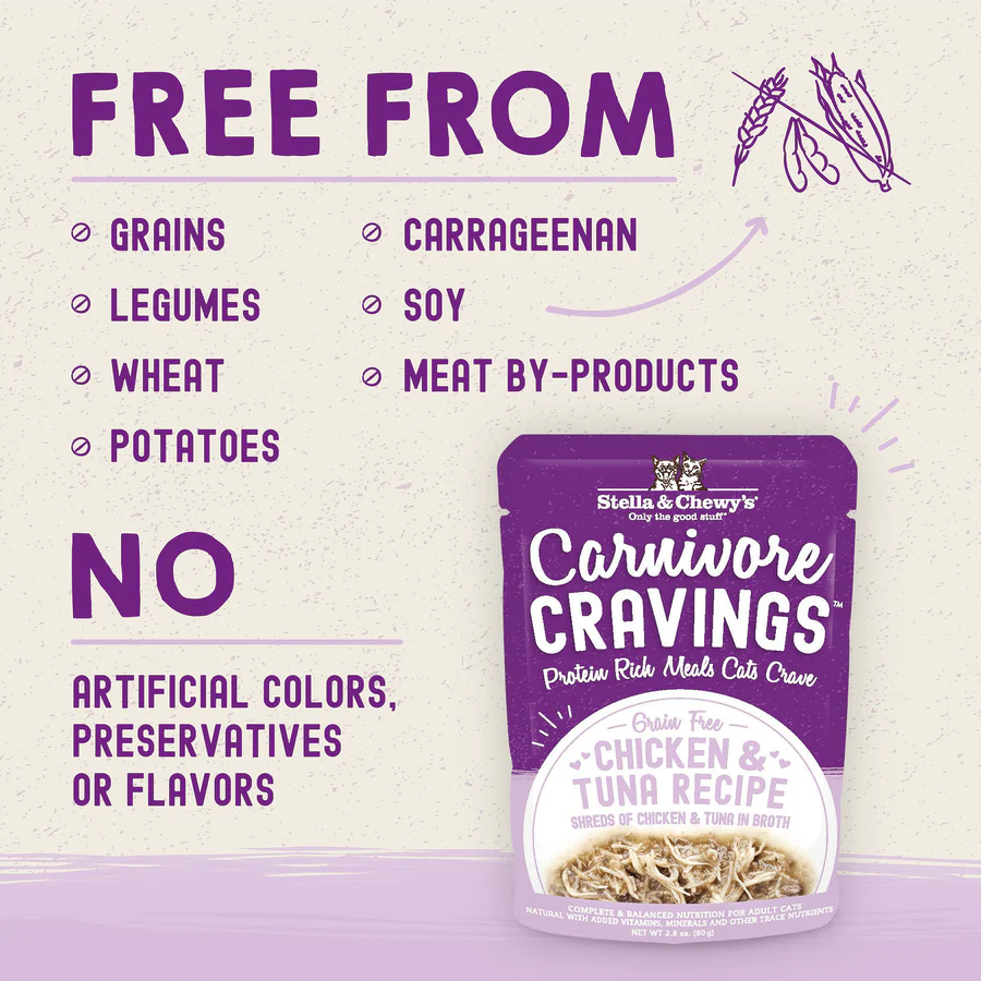 Stella & Chewy's Carnivore Cravings Chicken & Tuna Recipe - 2.8 Oz