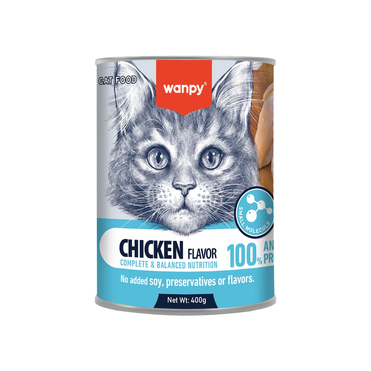 Wanpy Complete Pâté Canned Food for Cats (Chicken) - 400g