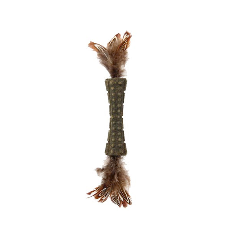 CatnipJohnny Sticks   with Double Side Natural Feather