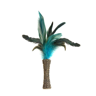 GiGwi CatnipJohnny Sticks   with Natural Feather (Green)