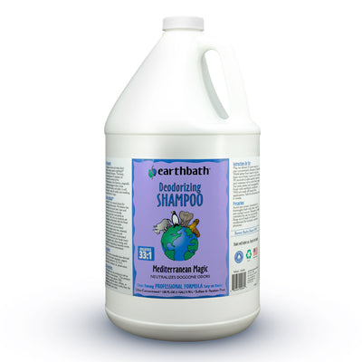 Earthbath Deodorizing Shampoo - Mediterranean Magic, Made in USA, 128 oz (1 Gallon )