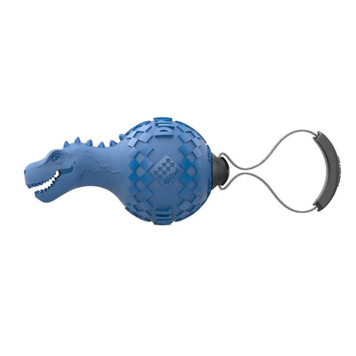 GiGwi Dinoball T-Rex Push To Mute Lake Blue - Dark Blue