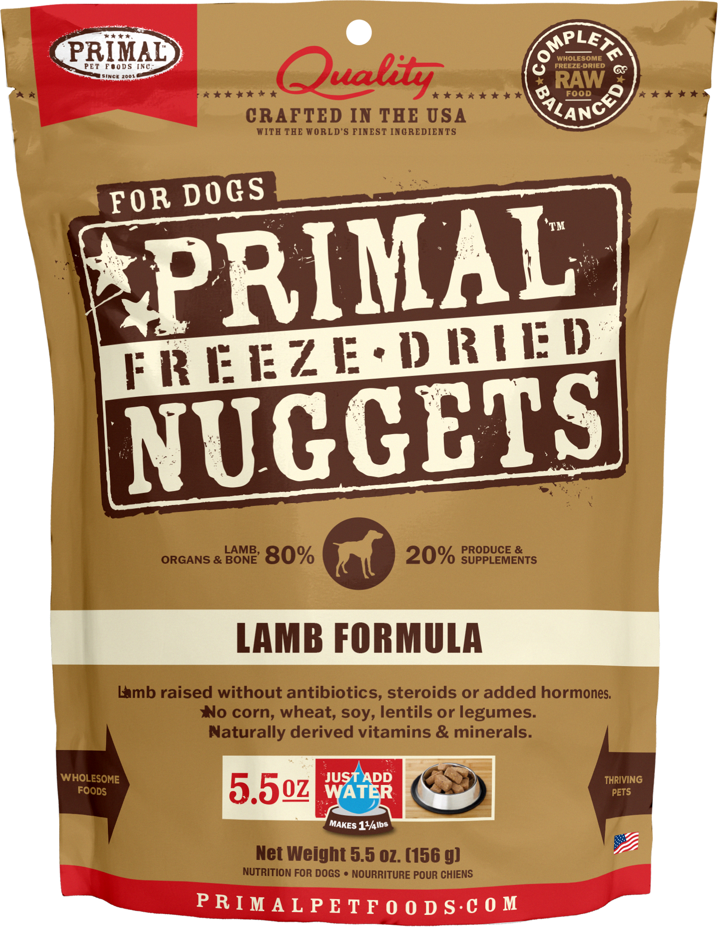 Primal Canine Lamb Freeze-Dried Formula