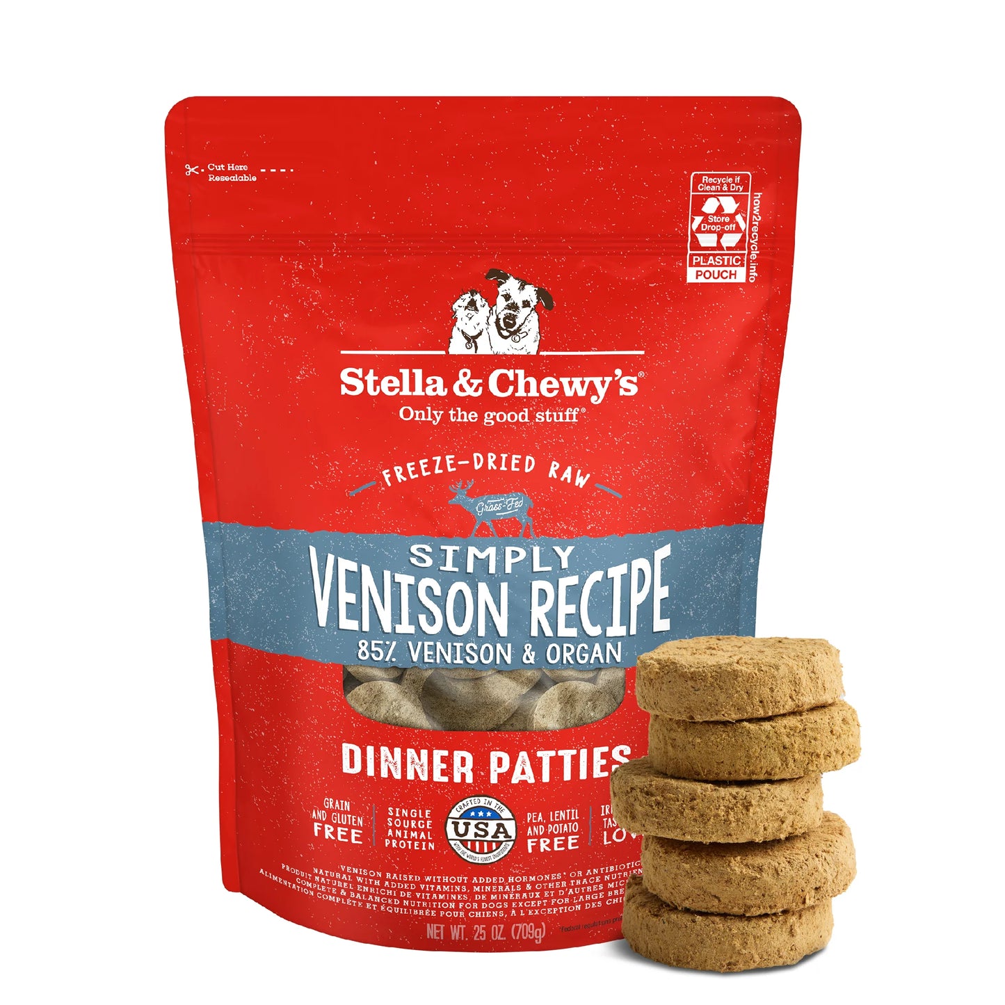 Stella & Chewy's Dog Freeze Dried Simply Venison Dinner