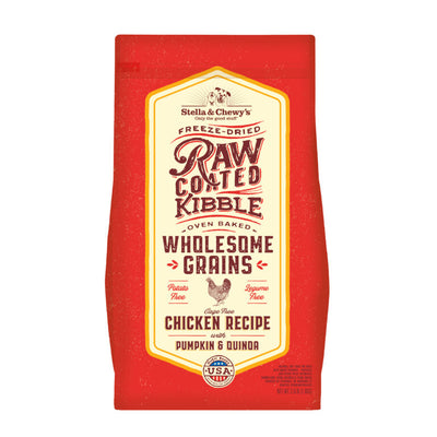 Stella & Chewy’s Baked Kibble for Dogs – Raw Coated Wholesome Grains Chicken Recipe – 3.5 lb