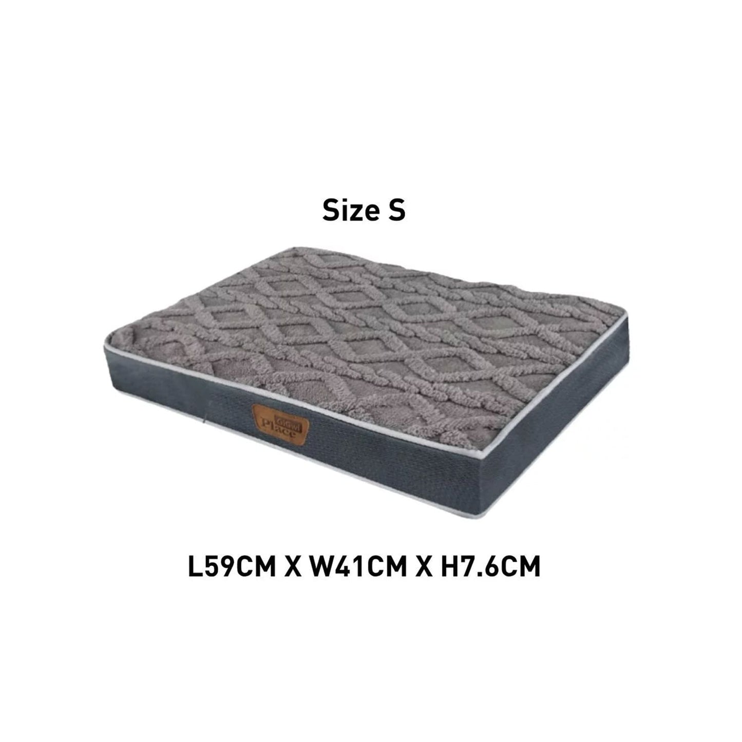 GiGwi Place Gray Soft Flat Mat Pet Bed - Small