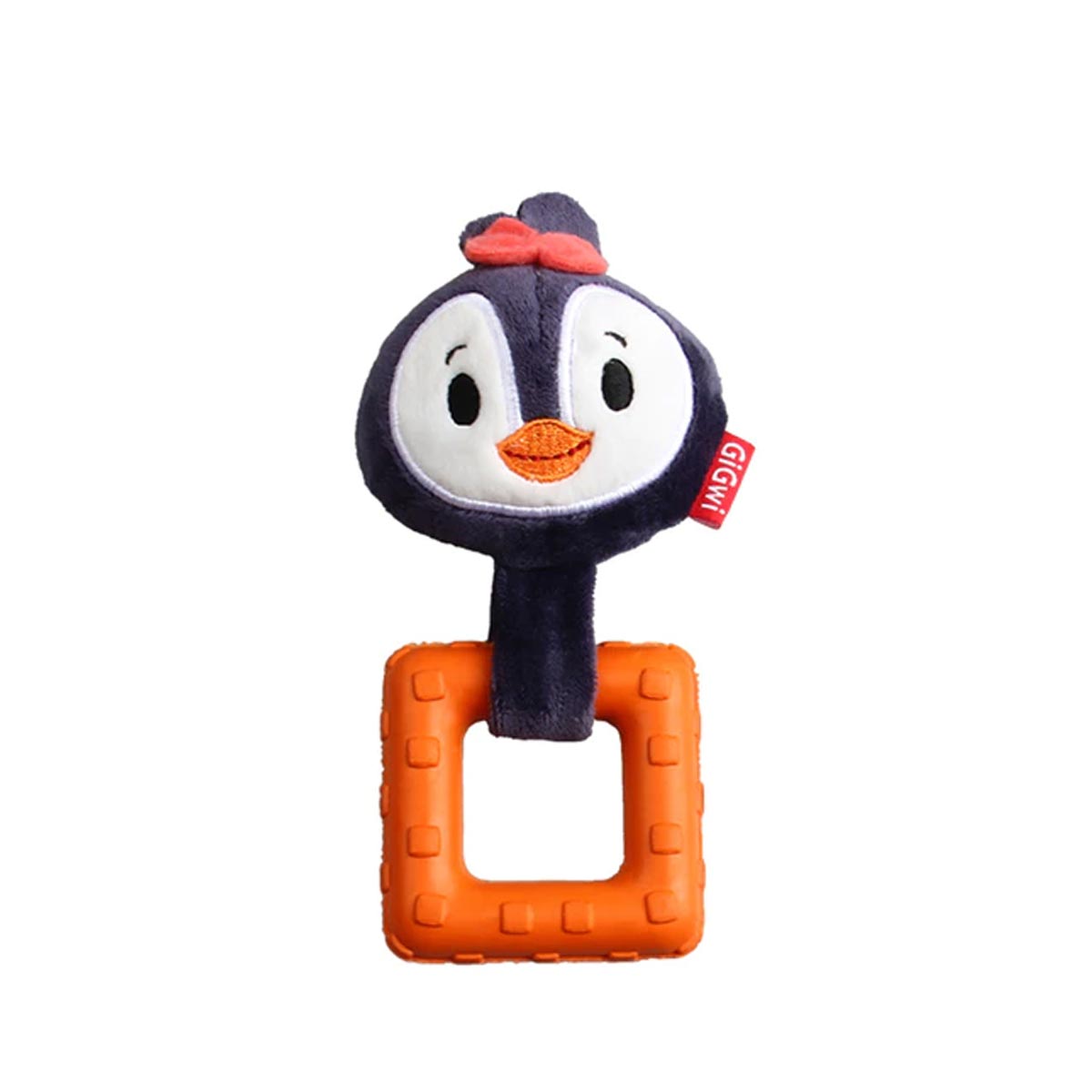 GiGwi Suppa Puppa Penguin with Squeaker inside - Plush/TPR (Extra Small)