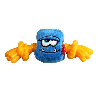 GiGwi Blue Monster Rope with Squeaker inside - Plush/TPR (Medium)