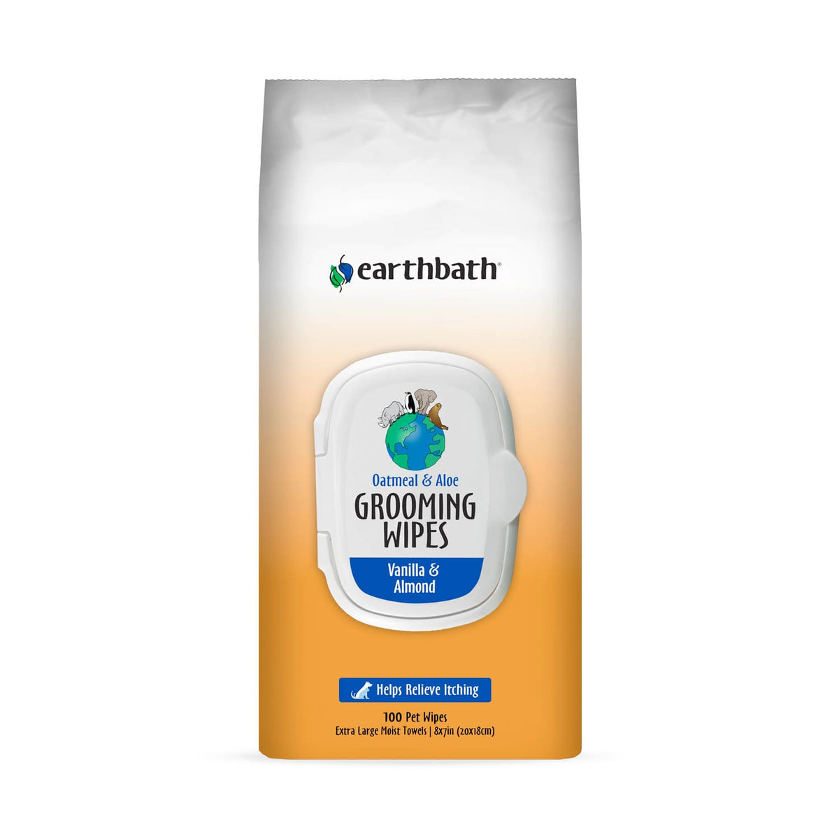 Earthbath Grooming Wipes - Oatmeal & Aloe 100 ct