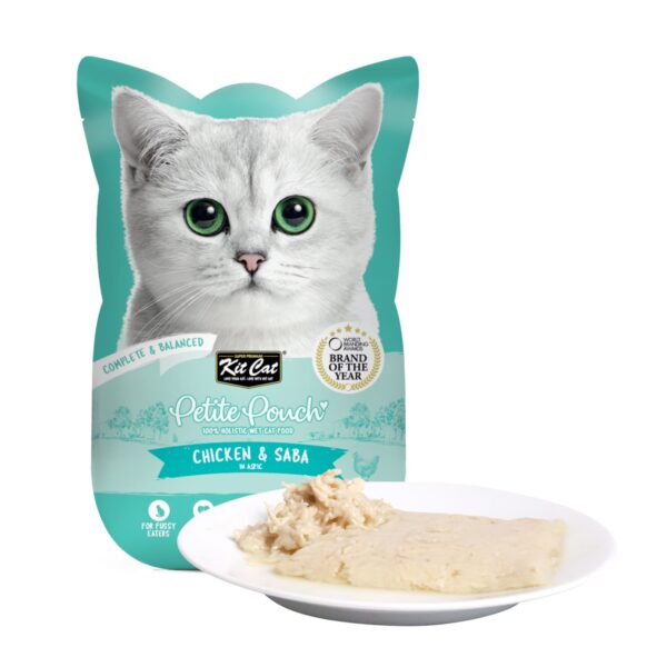 Kit Cat Petite Pouch 70g  Chicken & Saba