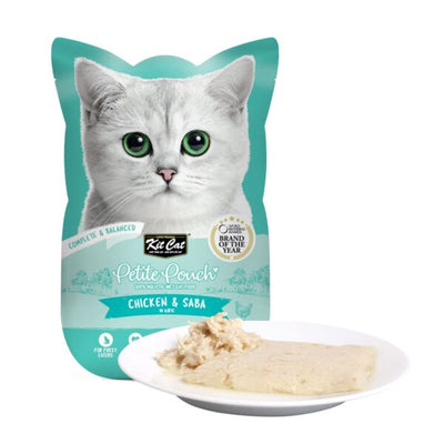 Kit Cat Petite Pouch 70g  Chicken & Saba