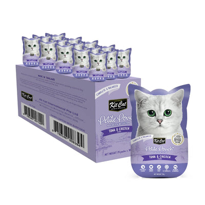 Kit Cat Petite Pouch 70g  Tuna & Chicken