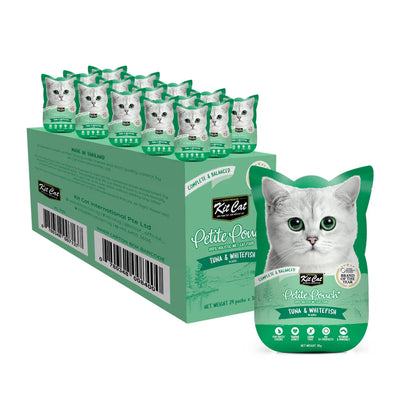 Kit Cat Petite Pouch 70g  Tuna & Whitefish