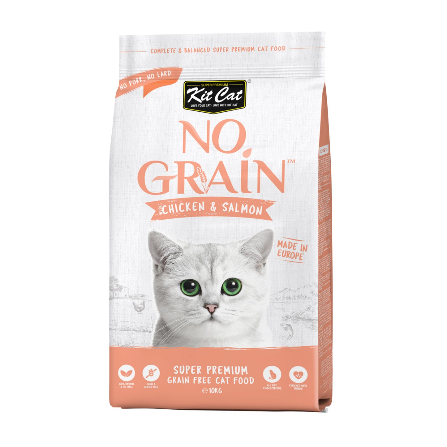 Kit Cat Grain Free Dry Cat Food with Chicken and Salmon