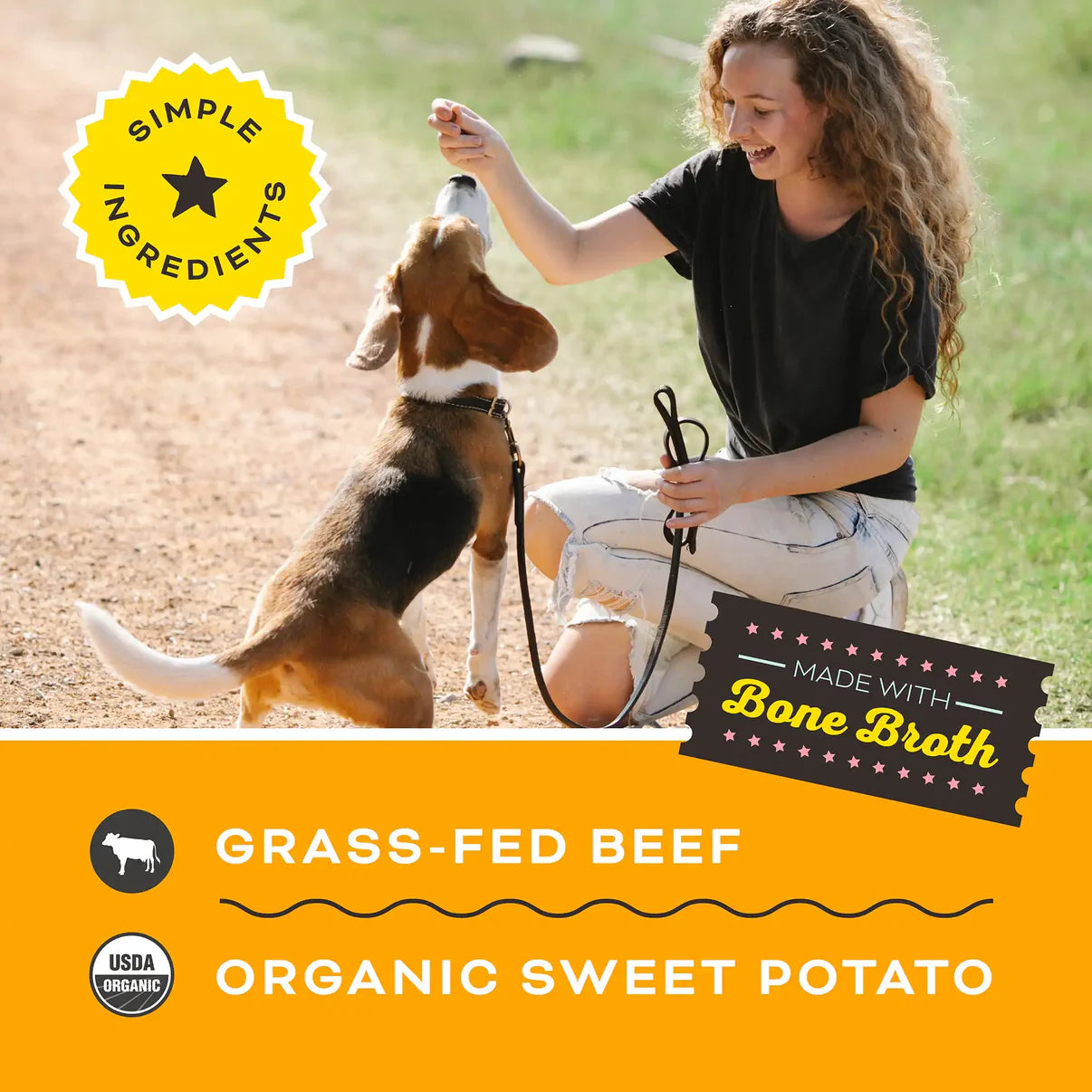 Primal Give Pieces A Chance  Beef with Broth Jerky Treat 4oz