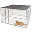 Mid West K9 Steel Chain Link Portable Kennel for Dogs
