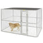 Mid West K9 Steel Chain Link Portable Kennel for Dogs