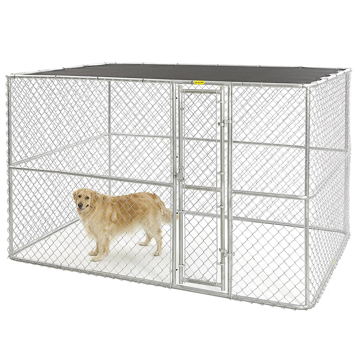 Mid West K9 Steel Chain Link Portable Kennel for Dogs