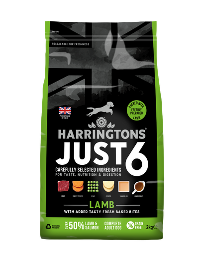 Harringtons Just 6 Lamb Grain Free Adult Dry Dog Food