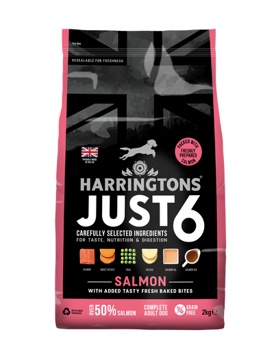 Harringtons Just 6 Salmon Grain Free Adult Dry Dog Food