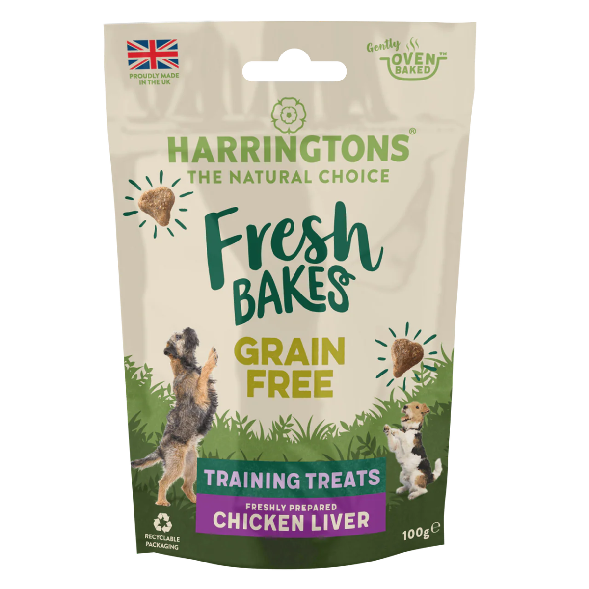 Harringtons Fresh Bake Training Chicken Dog Treats 100g