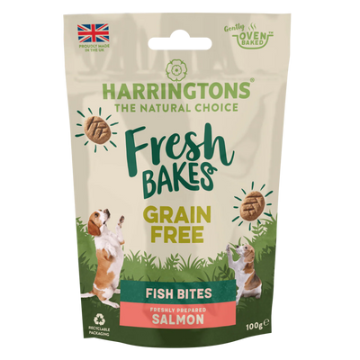 Harringtons Fresh Bake Salmon Dog Treats 100g