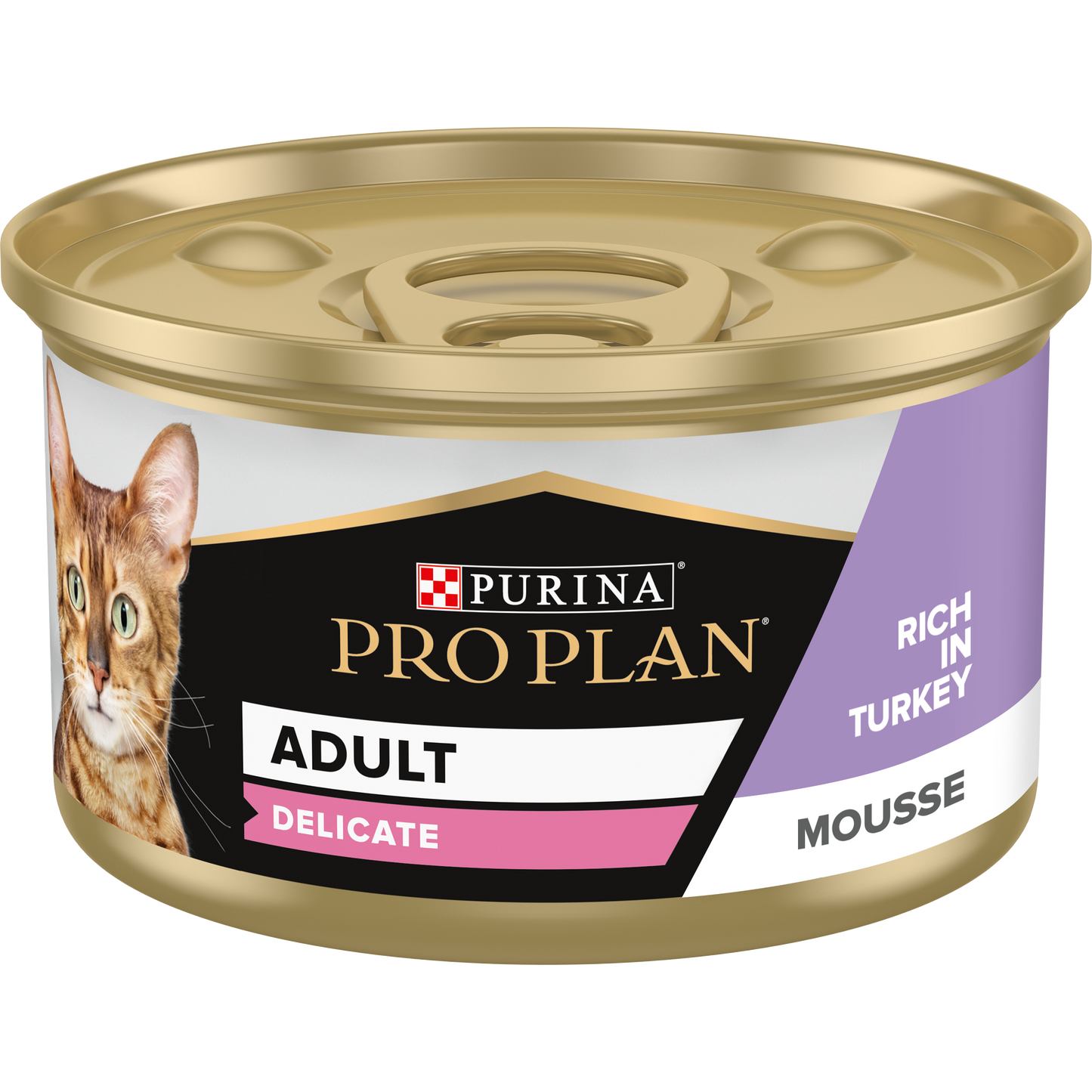 Purina Pro Plan Adult Delicate Digestion Wet Cat Food Mousse rich in Turkey