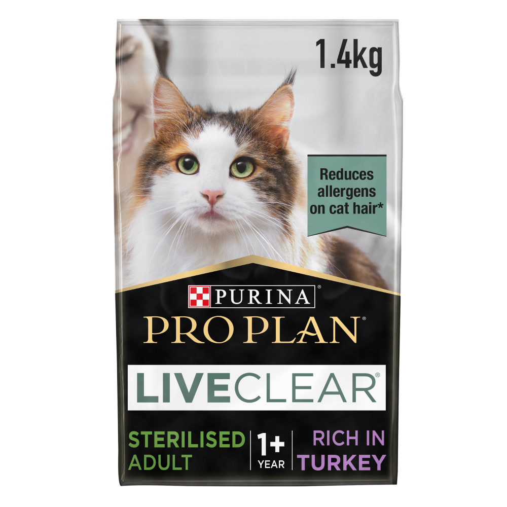 Purina Pro Plan LiveClear Adult Allergen Reducing Dry Cat Food with Turkey