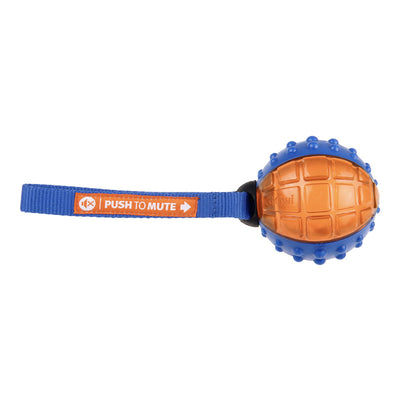 GiGwi Push To Mute Regular Ball Blue/Orange/Transparent