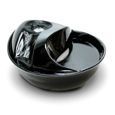 Pioneer Pets Raindrop Durable Ceramic Pet Fountain 60 oz (Black) 