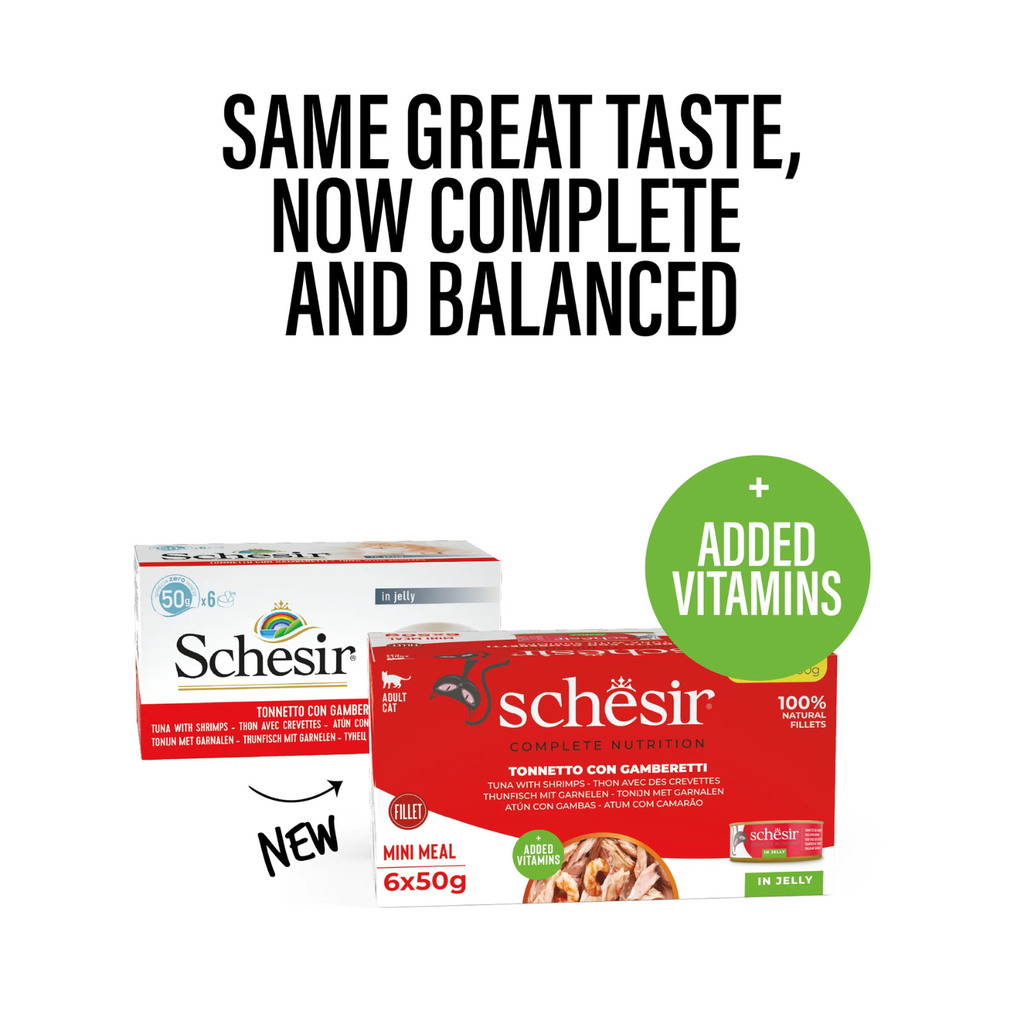 Schesir Cat MultiPack Can Wet Food-Tuna With Shrimps[Weight - 300g]