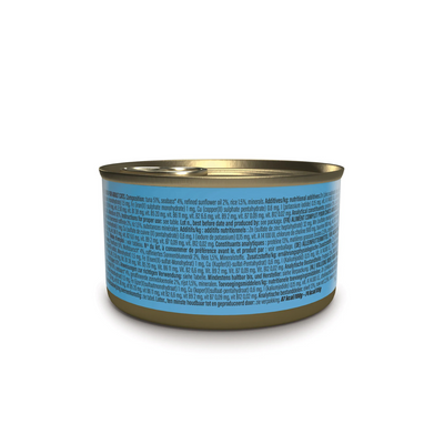 Schesir Complete & Balanced Nutrition Wet Cat Food in Jelly Can- Tuna With Seabass 85g