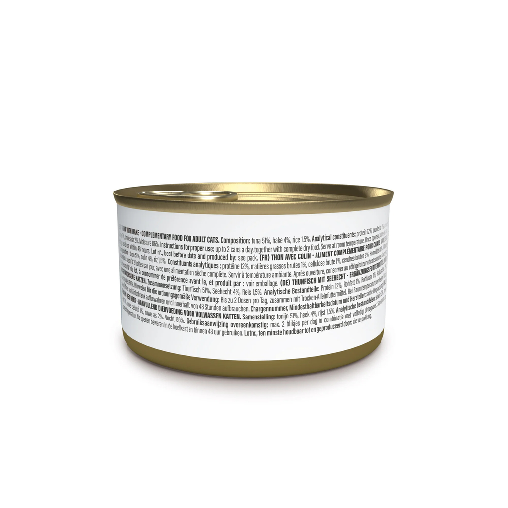 Schesir Complements Cat Wet Food  in Jelly Can- Tuna With Hake 70g