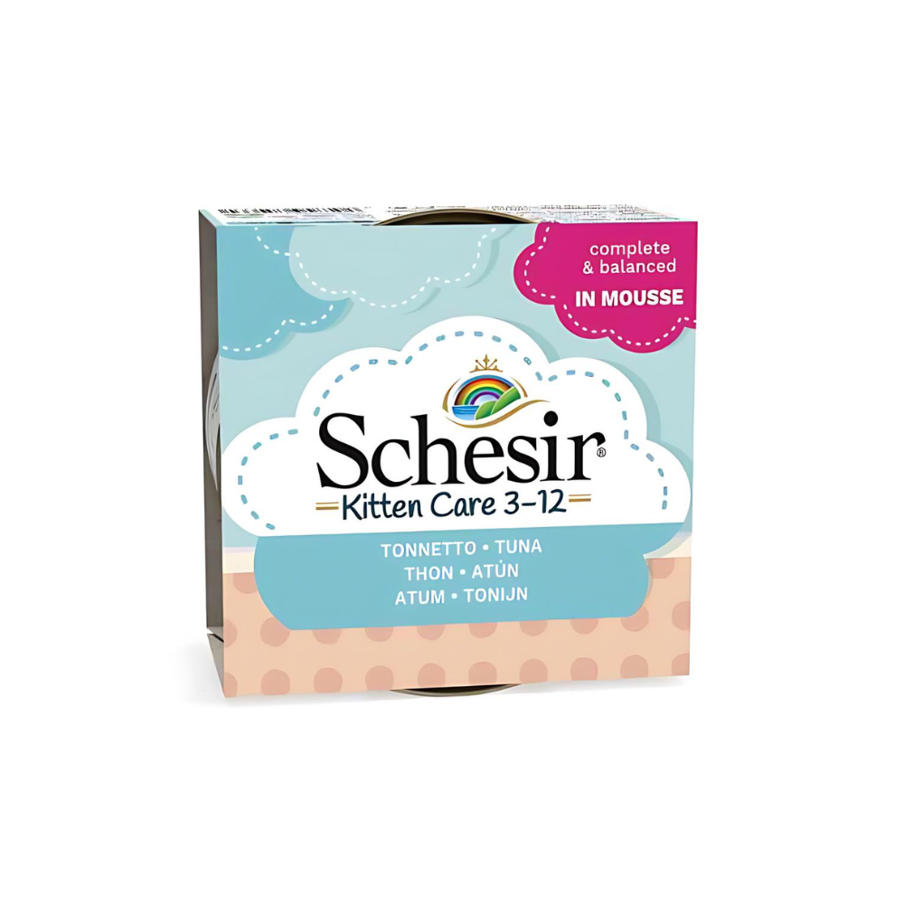 Schesir Kitten Can Mousse 3-12 Tuna Wet Food 85g