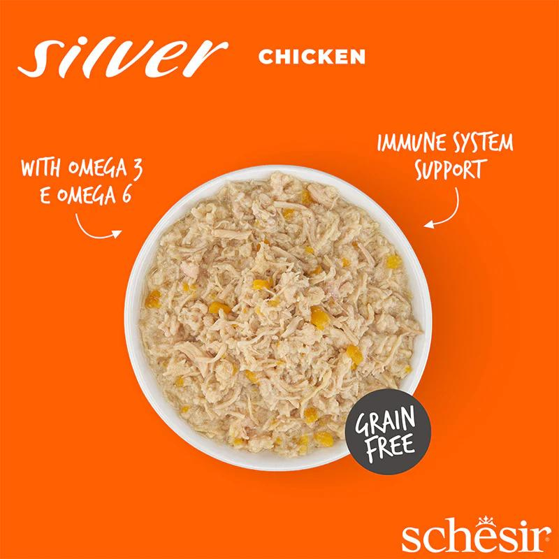 Schesir Silver Senior Cat Wholefood - Chicken 70g