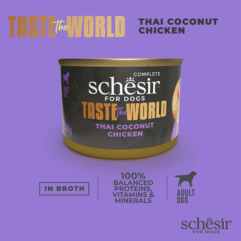 Schesir Taste The World Dog Wholefood - Thai Coconut Chicken 150g