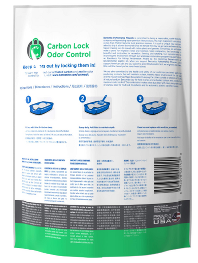 Cat Magic Unscented Carbon Formula Hard Clumping Dust Free Clay Litter, 6.35kg