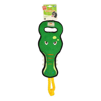 GiGwi Tug Hercules Squeaker Inside Dog Toy - Crocodile