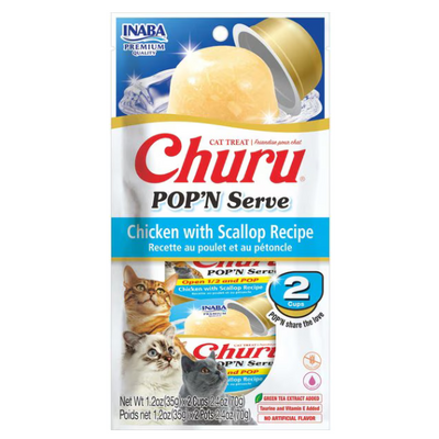 Inaba Churu Pop'n Serve Chicken With Scallop Recipe