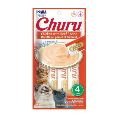 Inaba Churu Chicken with Beef Recipe 4PCS/PK - 56g