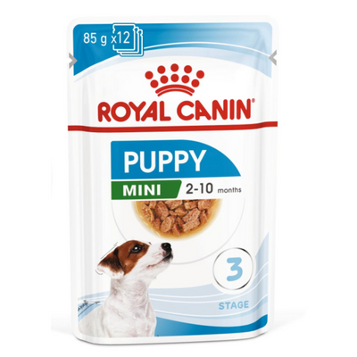 Royal Canin Size Health Nutrition Mini Puppy (WET FOOD - Pouches) 12 x 85g