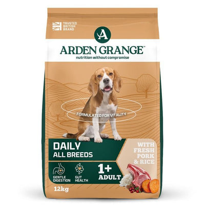 Arden Grange Daily All Breeds Adult with Fresh Pork & Rice Dry Dog Food