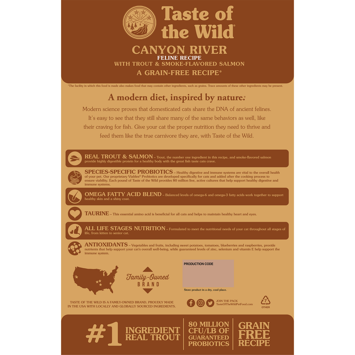 Taste Of Wild Canyon River Feline Recipe with Trout & Smoked Salmon