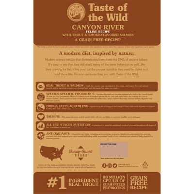 Taste Of Wild Canyon River Feline Recipe with Trout & Smoked Salmon