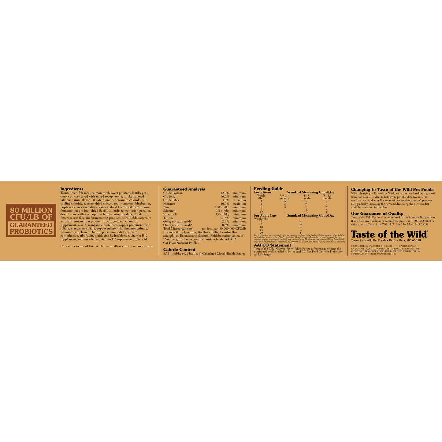 Taste Of Wild Canyon River Feline Recipe with Trout & Smoked Salmon