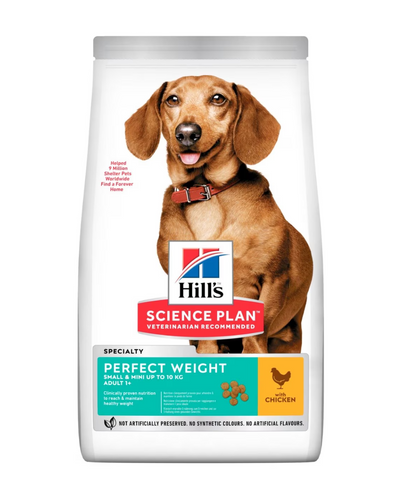 Hill's Science Plan Perfect Weight Small & Mini Adult Dog Food with Chicken