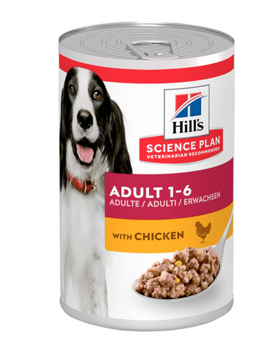 Hill's Science Plan Adult Dog Food with Chicken - 12x370g