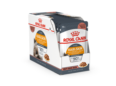 Royal Canin Feline Care Nutrition Hair & Skin Jelly (INTENSE BEAUTY) (WET FOOD - Pouches) 12x85g
